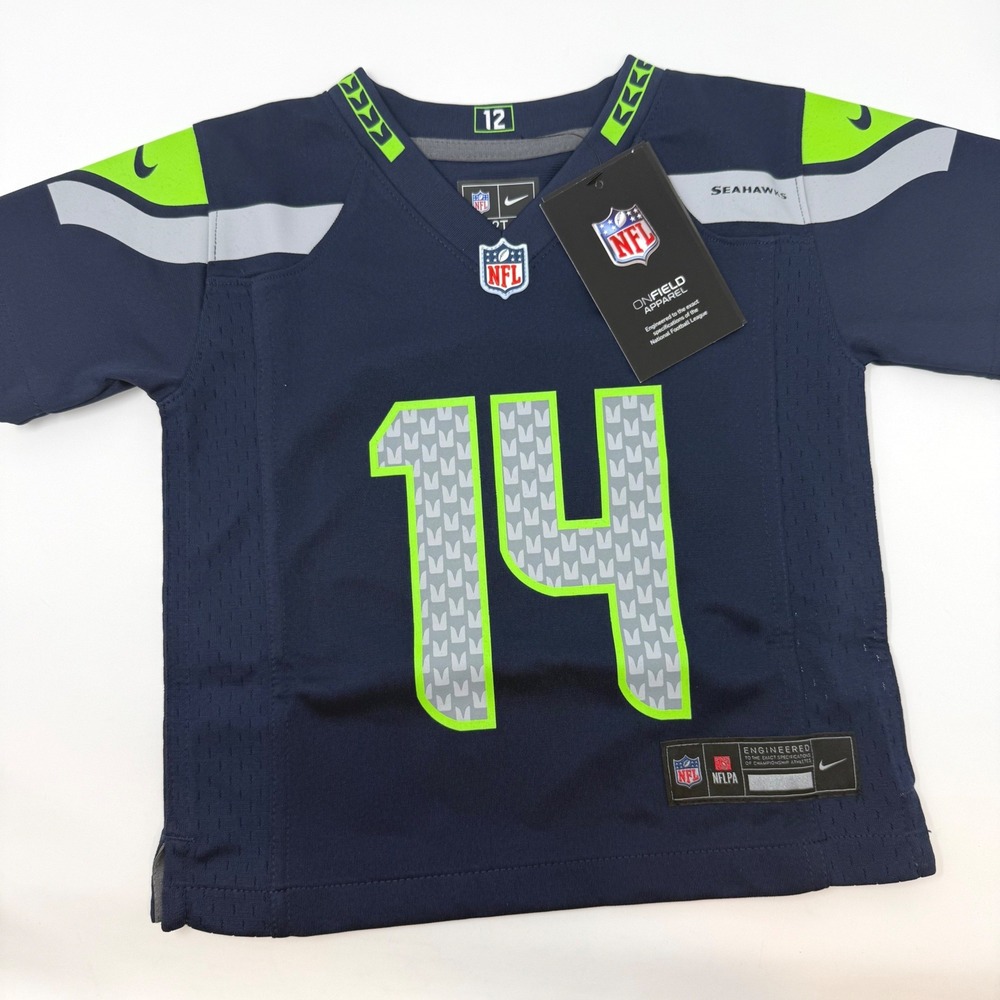 Nike Seattle Seahawks DK Metcalf 14 NFL Jersey‎ Toddler 2T Navy Blue NEW